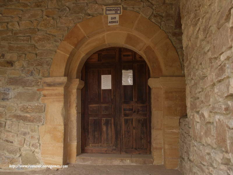 PORTADA Y CARTELA DE SAN ANDRÉS